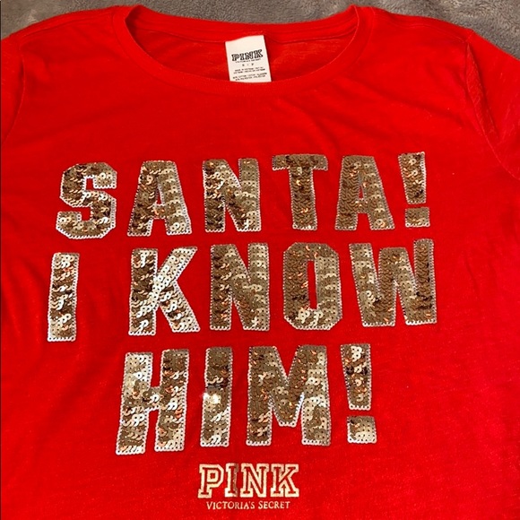 VS Pink Christmas Tee - Picture 2 of 7